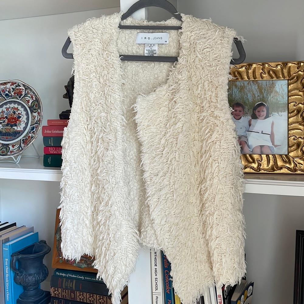 Sherpa fringe vest